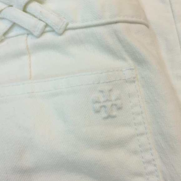 TORY BURCH White Denim Skinny Jeans - Picture 4 of 8